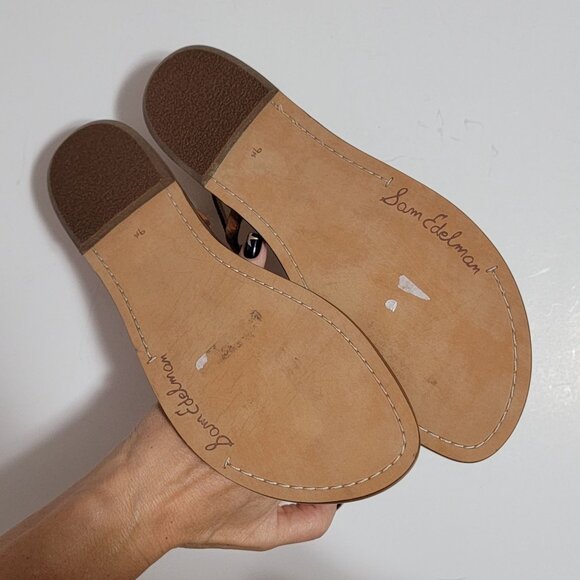 NEW Sam Edelman Gigi Signet Sandal Womens 9.5 Chic Minimalist Old Money Brown - Picture 5 of 8